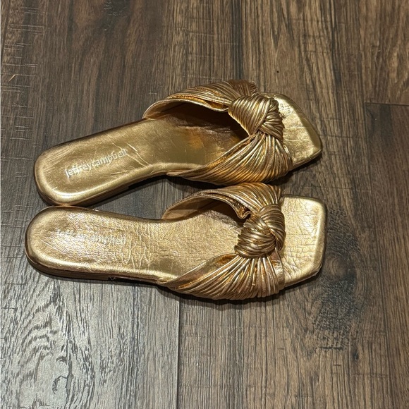 Jeffrey Campbell Knaughty slide sandal- rose gold - Picture 4 of 6